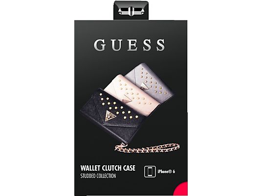 GUESS Studded Clutch, 4.7", beige - Custodia per smartphone (Adatto per modello: Apple iPhone 6)