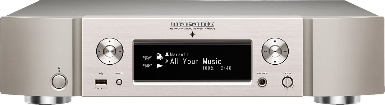 MARANTZ NA6005 hálózati audió lejátszó, ezüst-arany