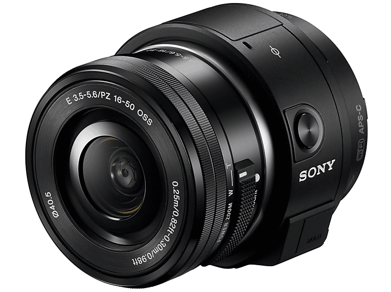 SONY Smart lens Alpha ILCE-QX1L + 16-50mm (ILCEQX1LB) | MediaMarkt