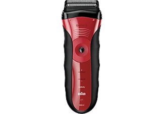 Braun Series 3 340 Rasierer Schwarz Rot Wet Dry Rasierer Kaufen Saturn