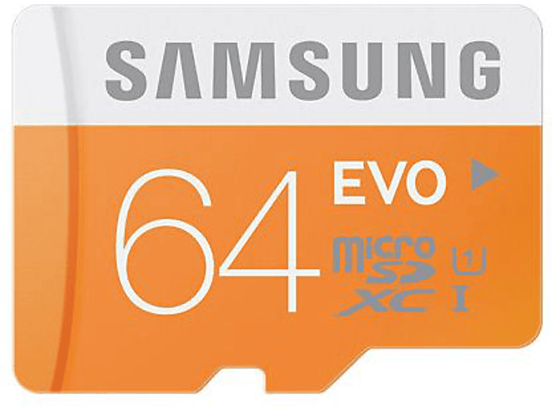 SAMSUNG Geheugenkaart microSDXC 64 GB + Adapter SD (MB-MP64DA/EU)