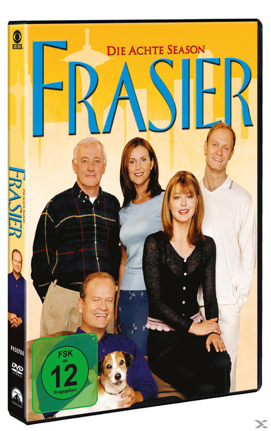 Frasier DVD-Hülle. Ein Cast-Foto mit Titel und Altersfreigabe.