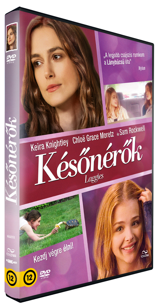DVD borító Keira Knightley-val és Chloe Grace Moretz-cal. A szöveg magyar. Lila háttér.