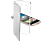 CELLULARLINE CLEARBOOKM9S - Schutzhülle (Passend für Modell: HTC One M9)