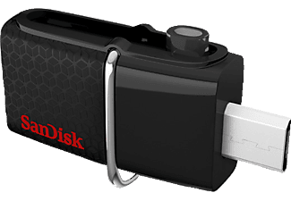 SANDISK SDDD2-128G-GAM46 - USB-Stick  (128 GB, Schwarz)