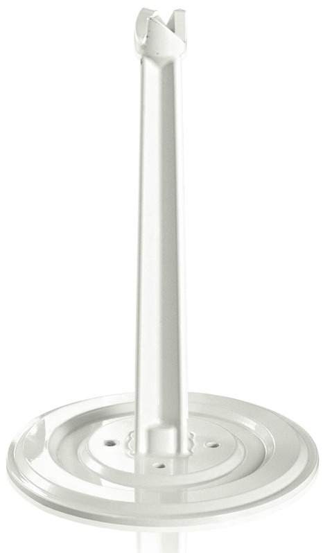 White paper towel holder on a white background.