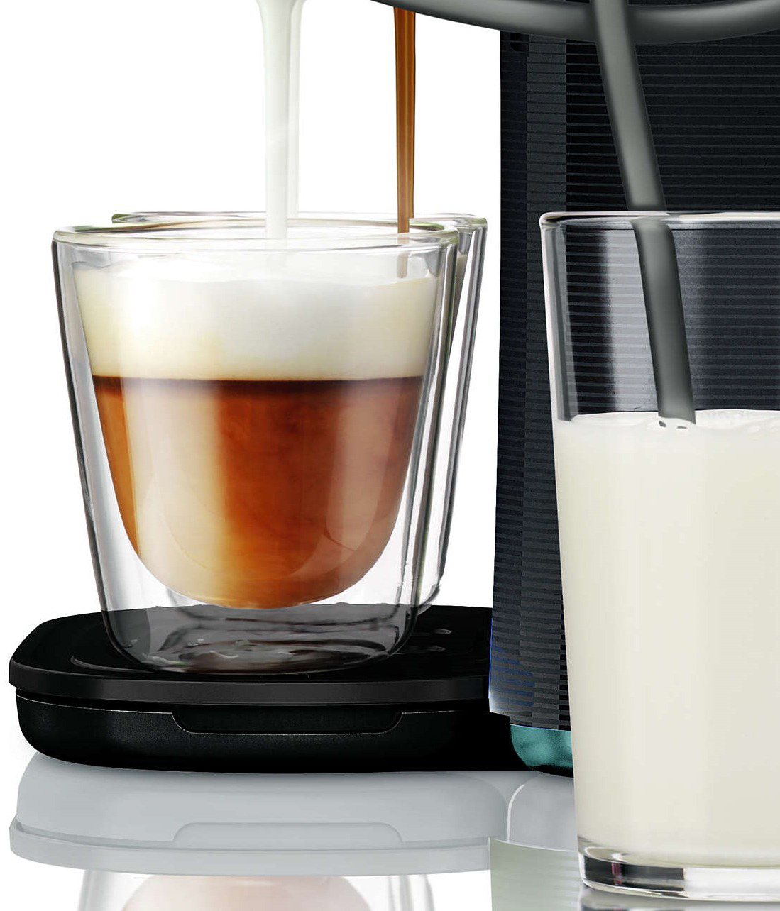 PHILIPS  SENSEO® Latte Duo(HD7856/60) - Koffiepadmachine - Inhoud (waterreservoir): 1 l - Blauw