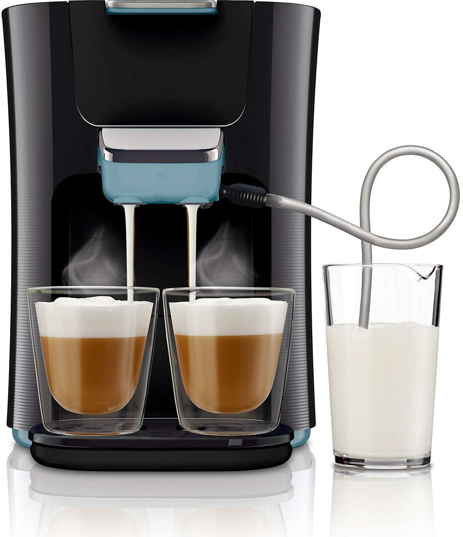 PHILIPS  SENSEO® Latte Duo(HD7856/60) - Koffiepadmachine - Inhoud (waterreservoir): 1 l - Blauw