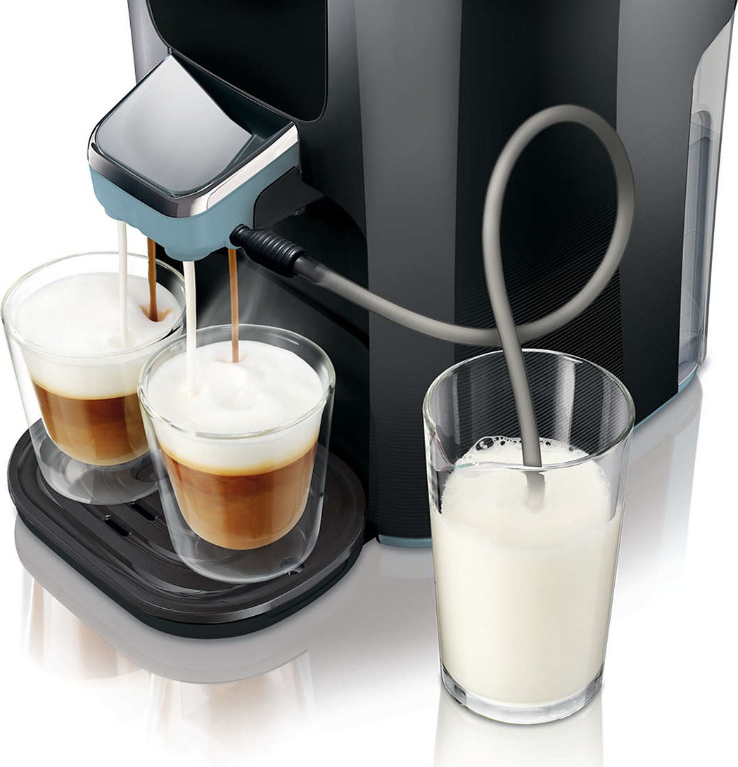 PHILIPS  SENSEO® Latte Duo(HD7856/60) - Koffiepadmachine - Inhoud (waterreservoir): 1 l - Blauw