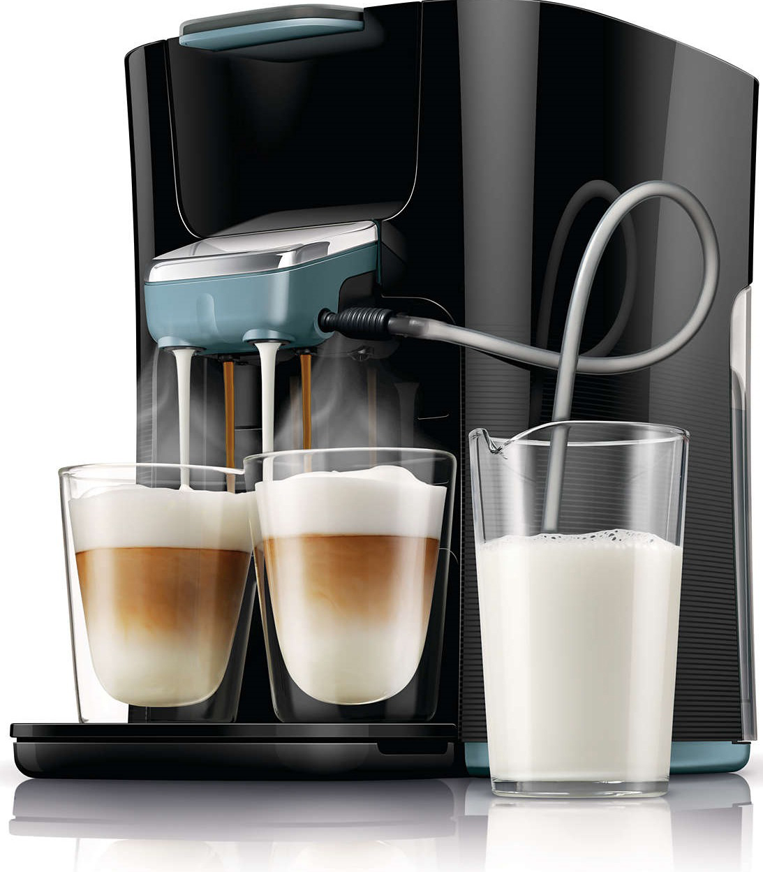 PHILIPS  SENSEO® Latte Duo(HD7856/60) - Koffiepadmachine - Inhoud (waterreservoir): 1 l - Blauw