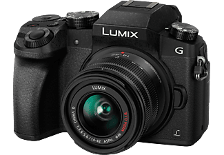 PANASONIC Lumix G DMC-G70, 14-42mm, 16 MP, Noir - Appareil photo à objectif interchangeable Noir