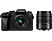 PANASONIC Lumix G DMC-G70W, 14-42mm+45-150mm, 16 MP, Noir - Appareil photo à objectif interchangeable Noir