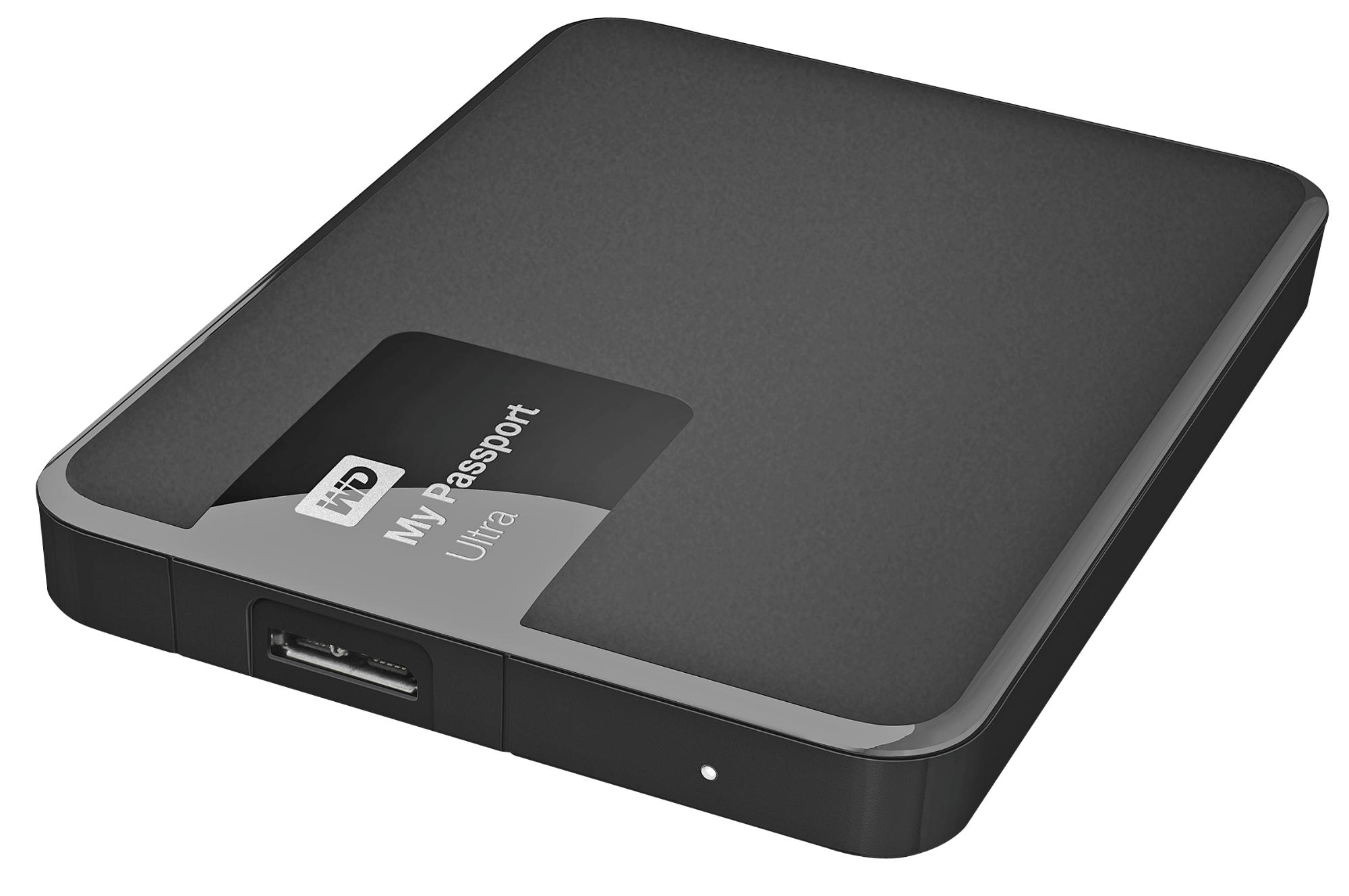 WD My Passport® Ultra™ Festplatte, 1 TB HDD, 2,5 Zoll, extern, Schwarz