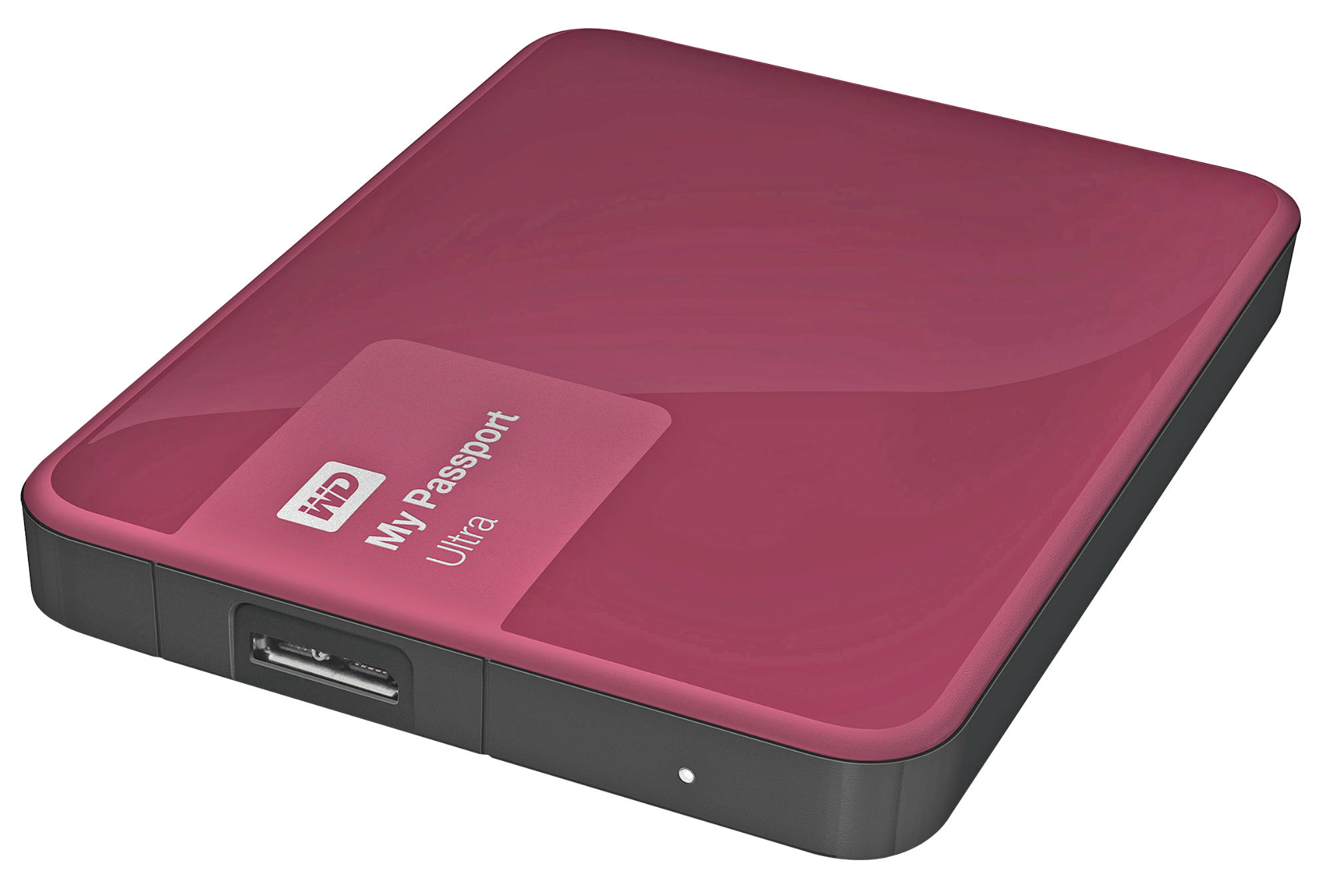 Disco duro externo 1 TB - Western Digital Passport Ultra, Blanco + Funda