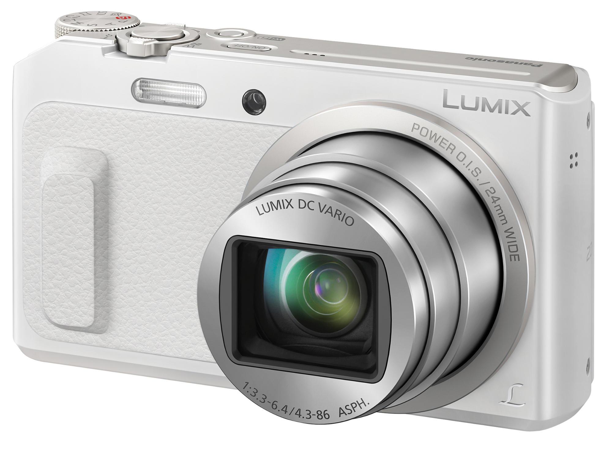 Cámara - Panasonic Lumix DMC-TZ57 Blanco, 16Mp, WiFi, Full HD