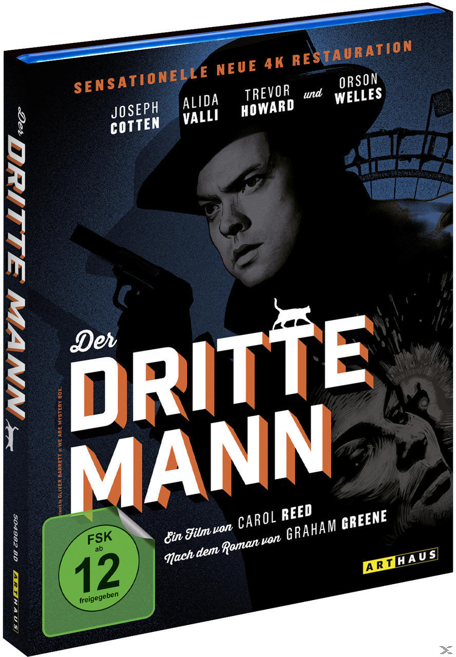 Filmposter: Mann mit Waffe, Text überlagert auf schwarzem Hintergrund.