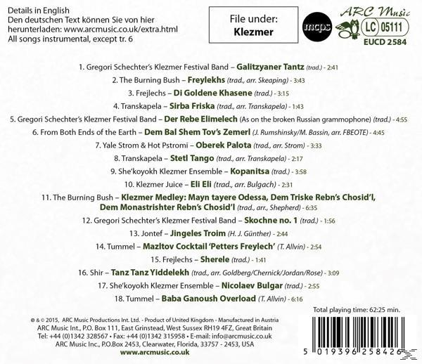 CD-Cover mit einer Liste von Songs und Texten in Englisch und anderen Sprachen.