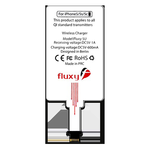 Apple 5U Fluxy Pad Charging Charging FLUXPORT Wireless Pad Receiver - Wireless Receiver