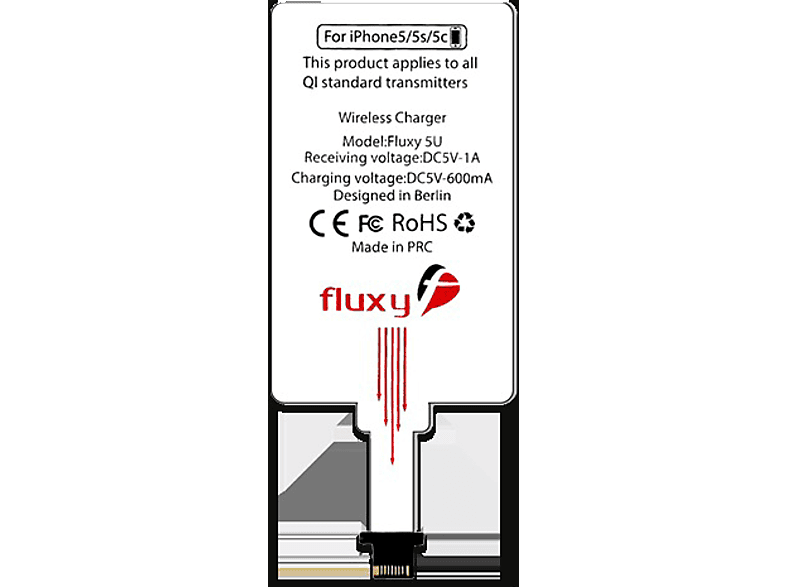 FLUXPORT Fluxy 5U - Wireless Charging Receiver Pad Wireless Charging Receiver Pad Apple