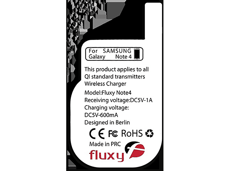 FLUXPORT Fluxy Note 4 - Wireless Charging Receiver Wireless Charging Receiver Samsung