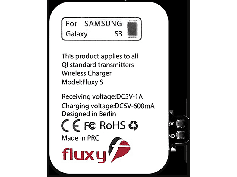 FLUXPORT Fluxy S3 - Wireless Charging Charging Receiver Samsung Wireless Receiver