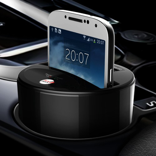 FLUXPORT Car Cup - Wireless Charger Wireless Charger, Schwarz