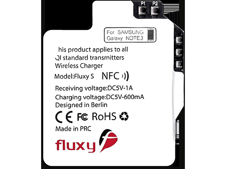 Wireless Receiver Charging 3 Samsung Note FLUXPORT Fluxy Receiver Charging Wireless -