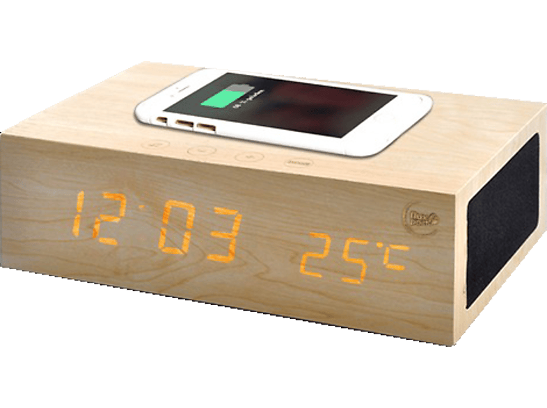 FLUXPORT Clock Edition - Wireless Charger Wireless Charger, Gelb