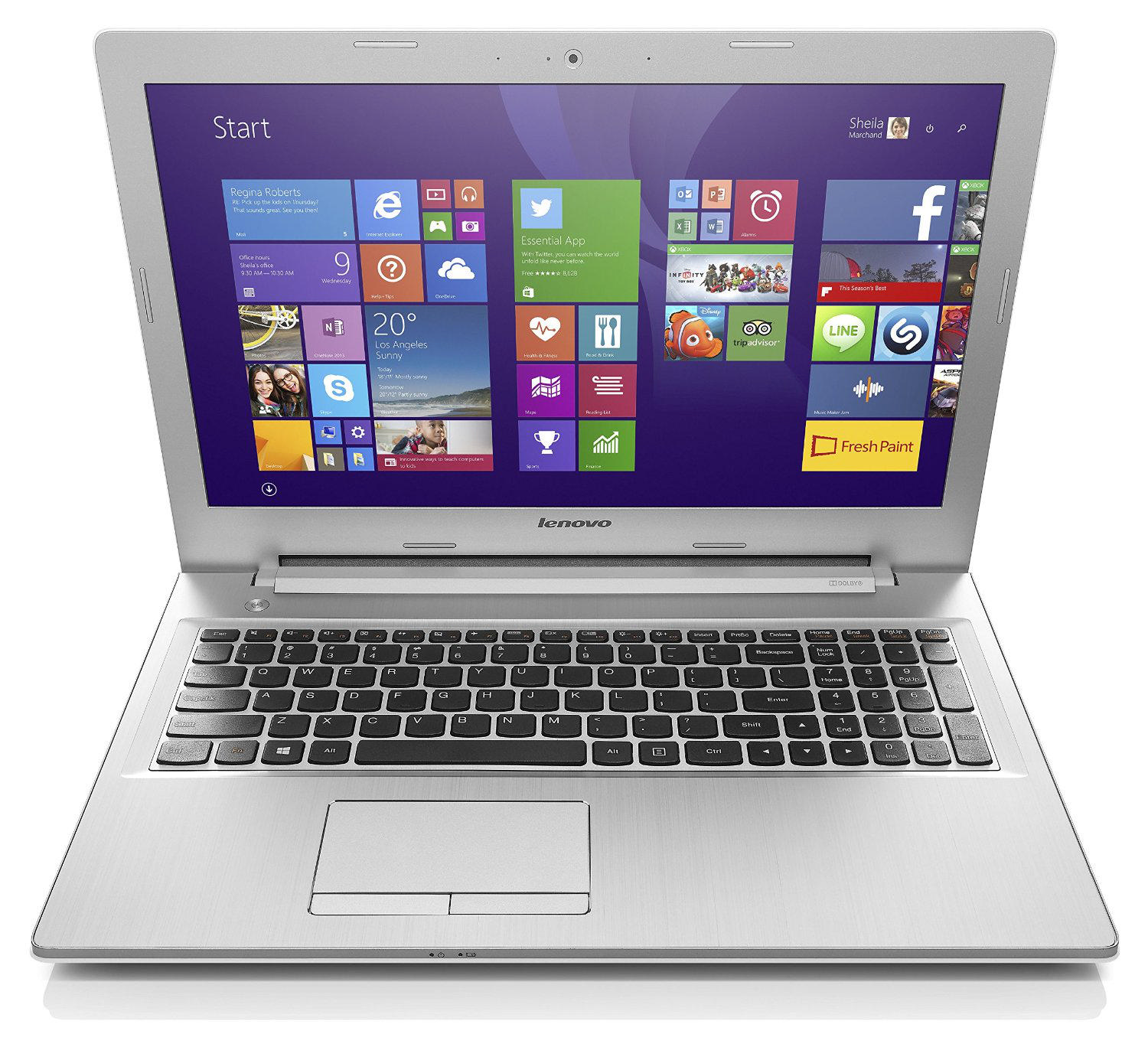 LENOVO Z5070 59-430188 15,6" Intel Core i7-4510U 8GB 1TB HDD+8GB SSD GeForce 840M Win8.1 Laptop Gümüş