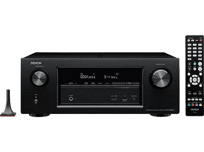 DENON AVRX2200W AVReceiver (7.1 Kanäle, 150 Watt pro Kanal, Schwarz) AVReceiver Schwarz
