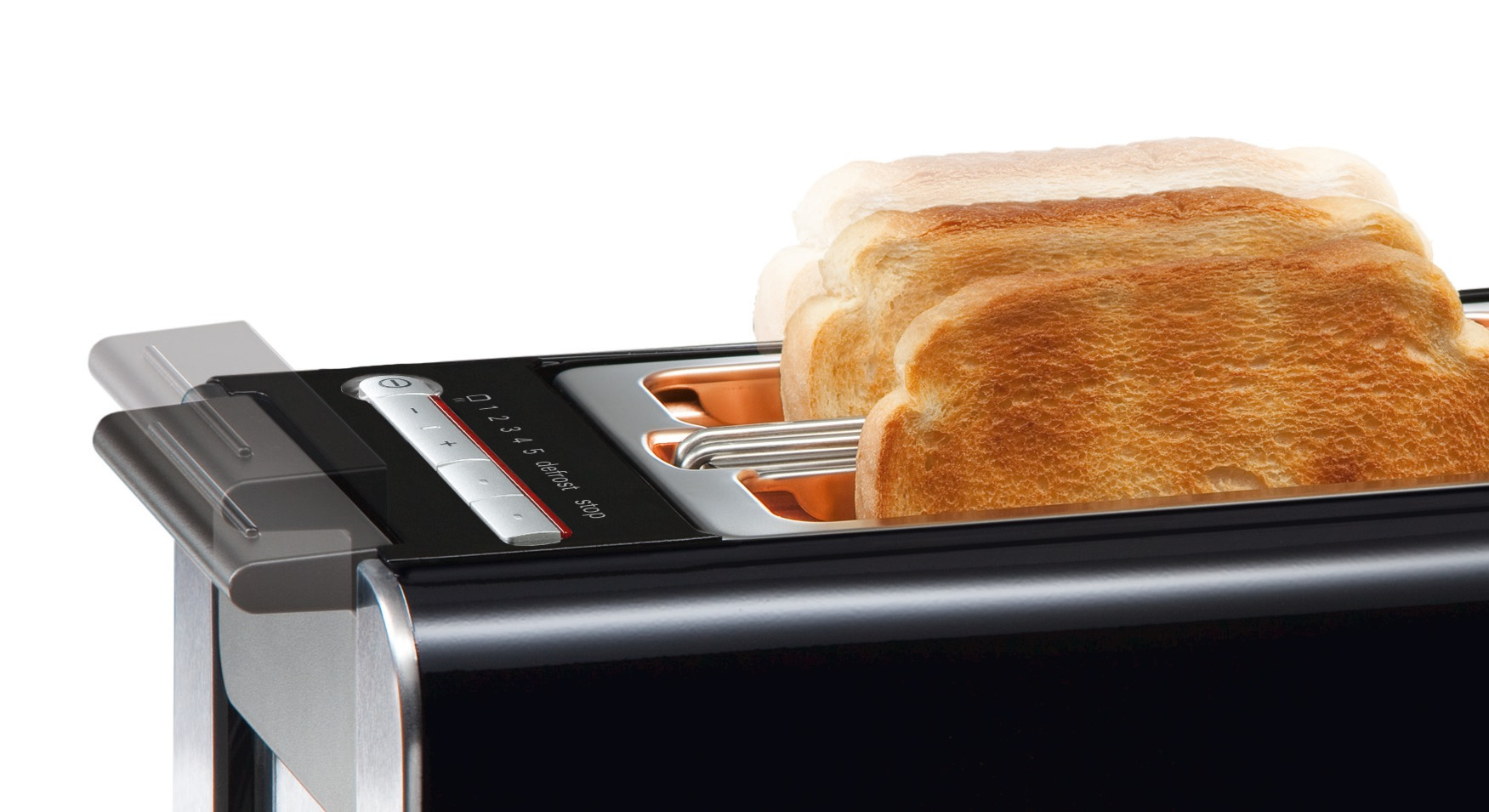SIEMENS TT86103 sensor for senses Toaster Anthrazit (860 Watt, Schlitze: 2)