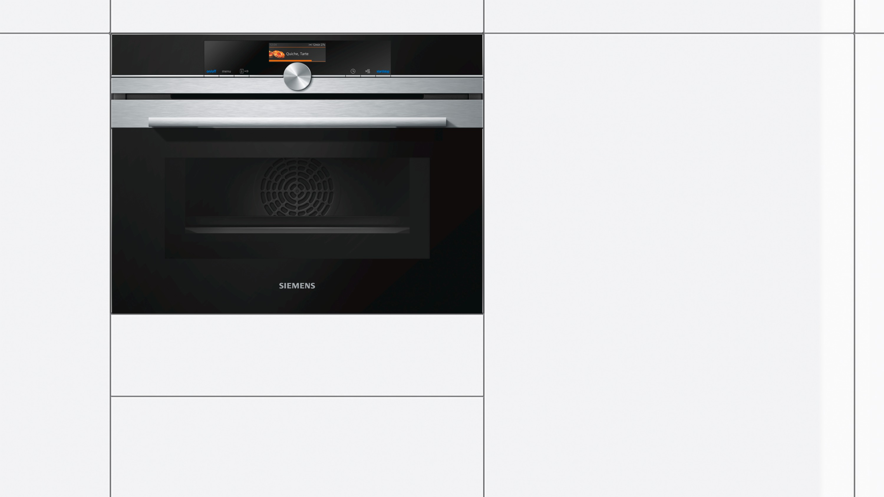 SIEMENS CM636GNS1, Backofen mit Mikrowelle (Einbaugerät, 45 l, 594 mm breit), iQ700