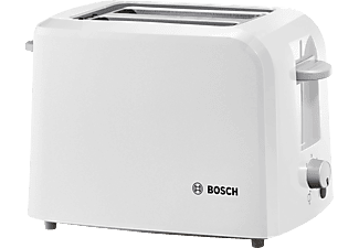 BOSCH TAT3A011 Toaster Weiß/Hellgrau (980 Watt, Schlitze: 2)