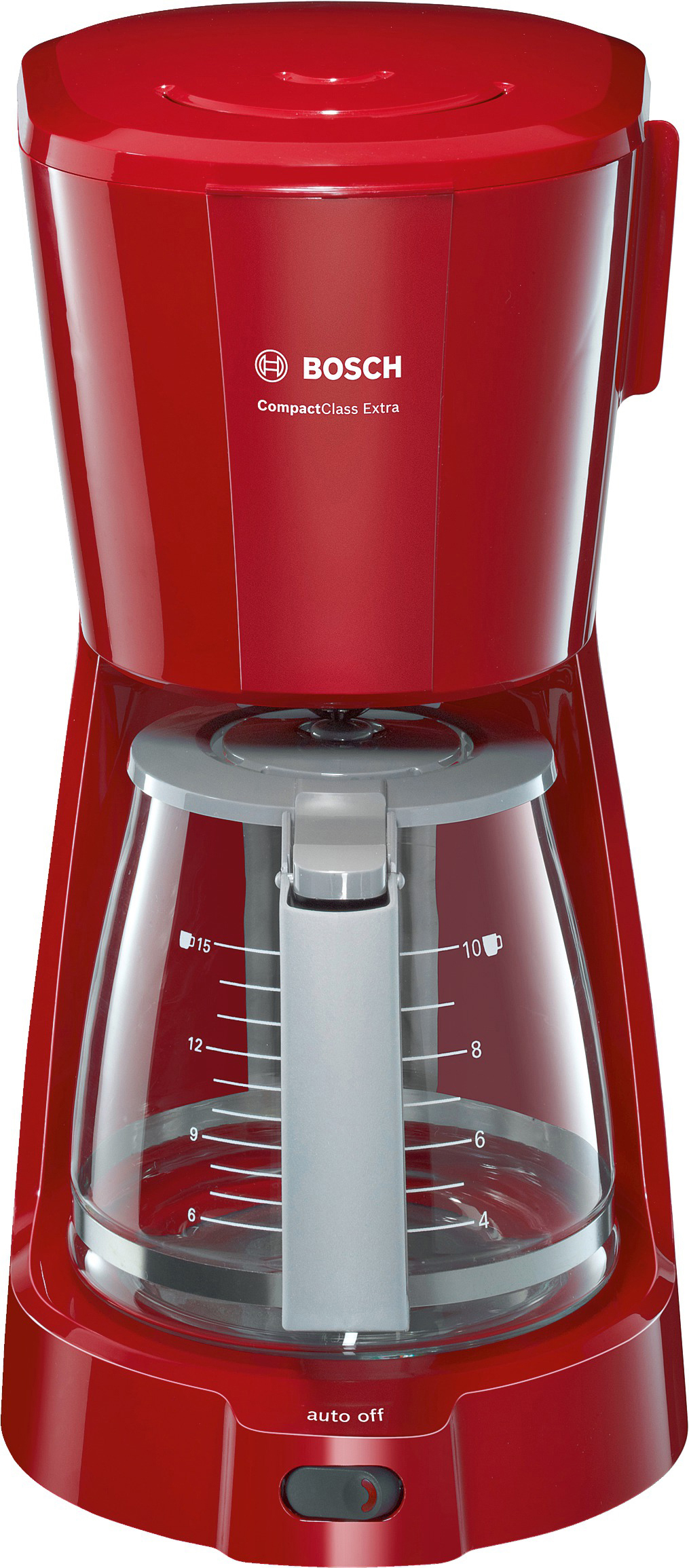 BOSCH TKA 3A 034 Kaffeemaschine Rot/Hellgrau
