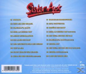 Rückseite einer CD, Songtitel und eine Partitur.