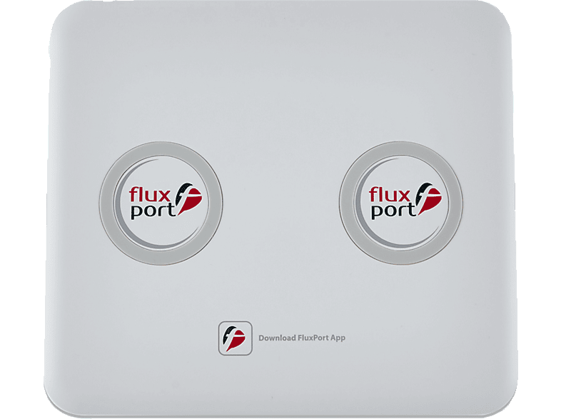 FLUXPORT FP-A-009 Double Ladegerät Universal, Weiß
