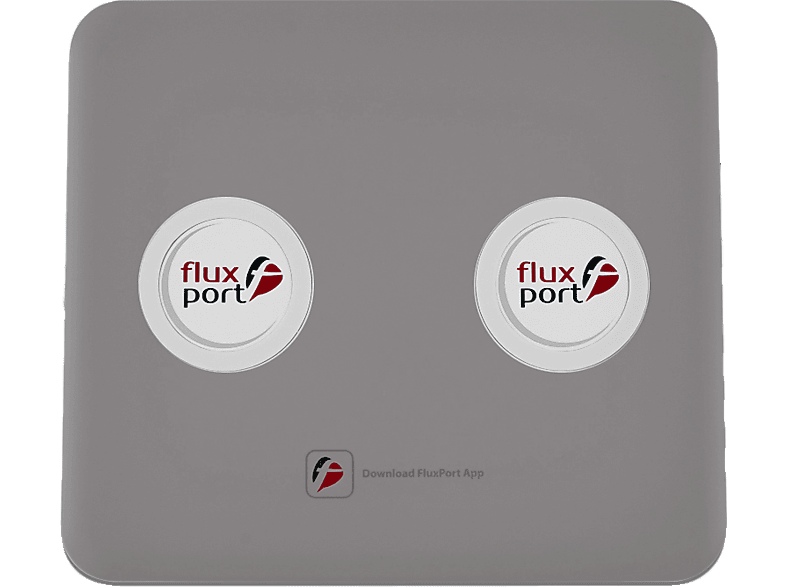 FLUXPORT FP-A-009 Double Ladegerät Universal, Grau