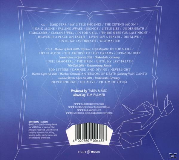 CD-Hülle Rückseite mit Songtiteln und Credits in Englisch.