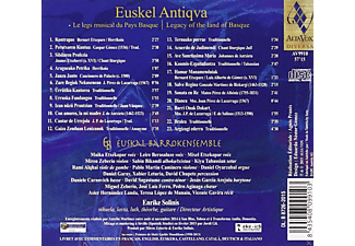 Euskal Barrokensemble, Enrike Solinís - Euskel Antiqva  - (CD)