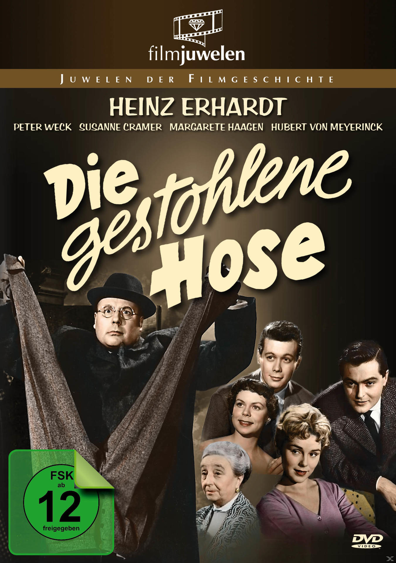 DVD-Cover mit Schauspielern und dem Titel Die gestohlene Hose.