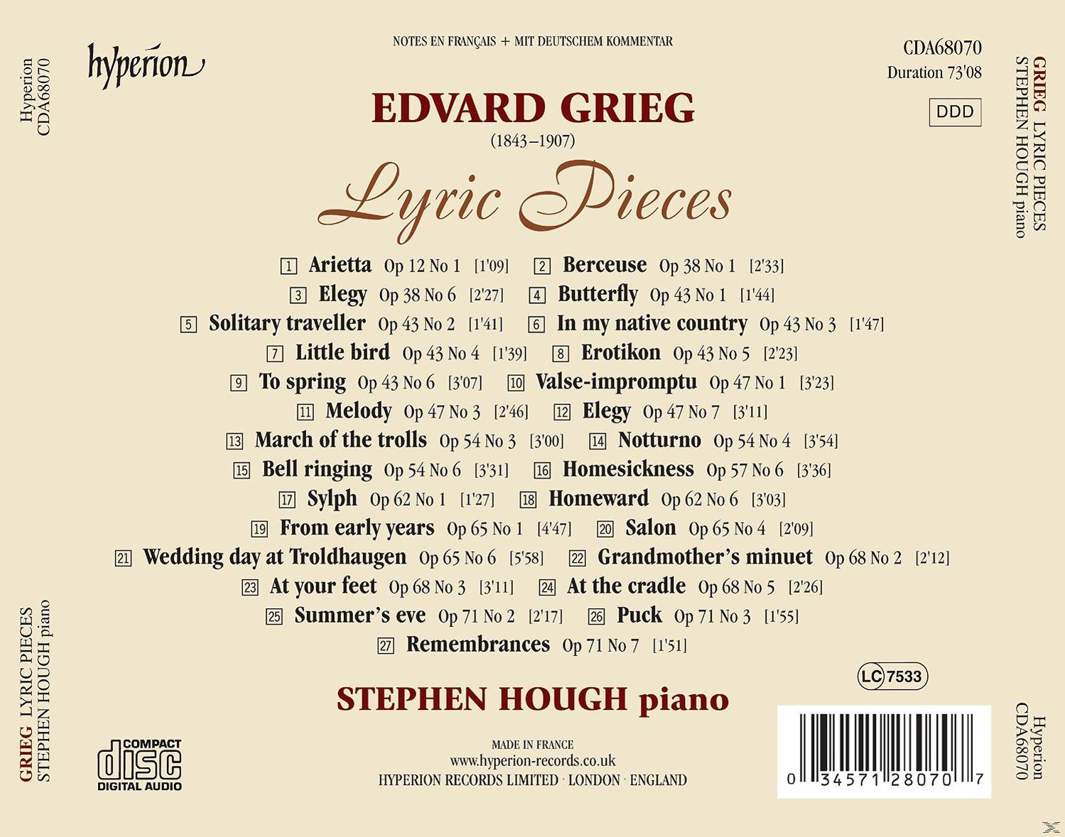 Stephen Hough - Lyric Pieces  - (CD)