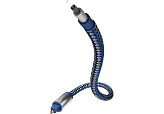 INAKUSTIK Premium Optical Cable, 1 m, bleu / argent - Câble opto (Bleu/Argent)