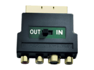 Premium Scart Adapter S-VHS/RCA In+Out, schaltbar