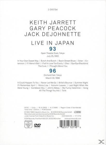 96 - (DVD) Keith / Live Jarrett VARIOUS - 93 Japan Trio In -