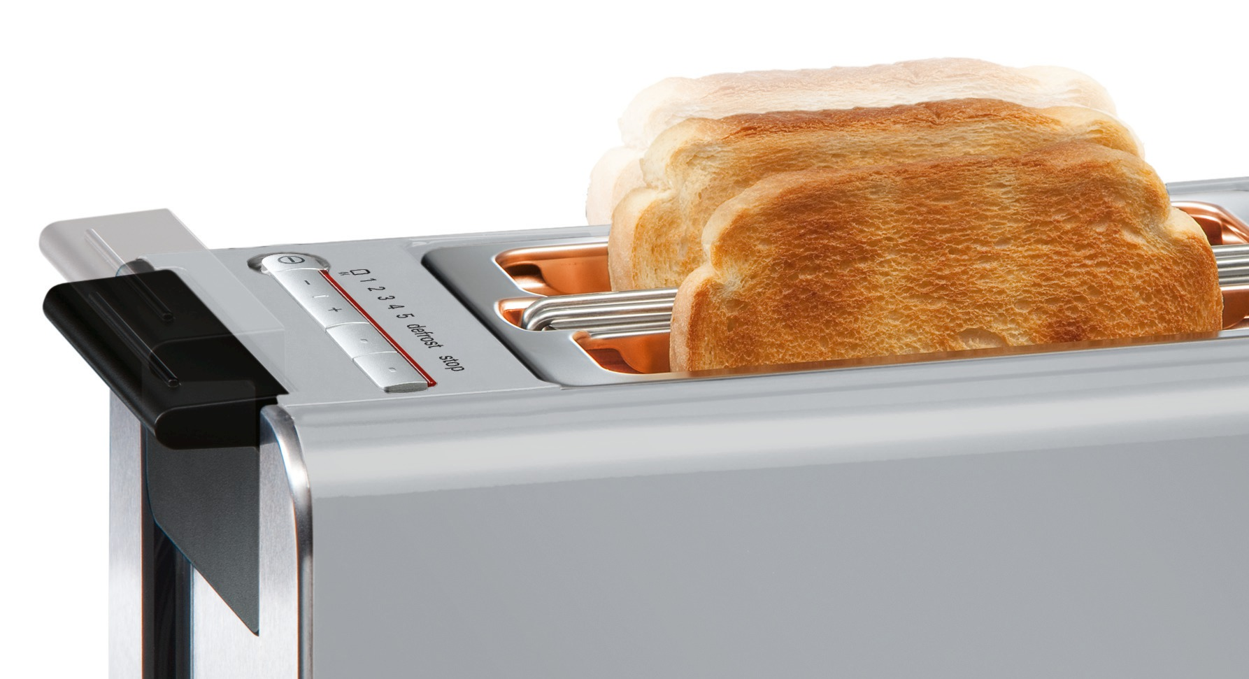 SIEMENS TT86105 sensor for senses Toaster Urban grey/Schwarz (860 Watt, Schlitze: 2)