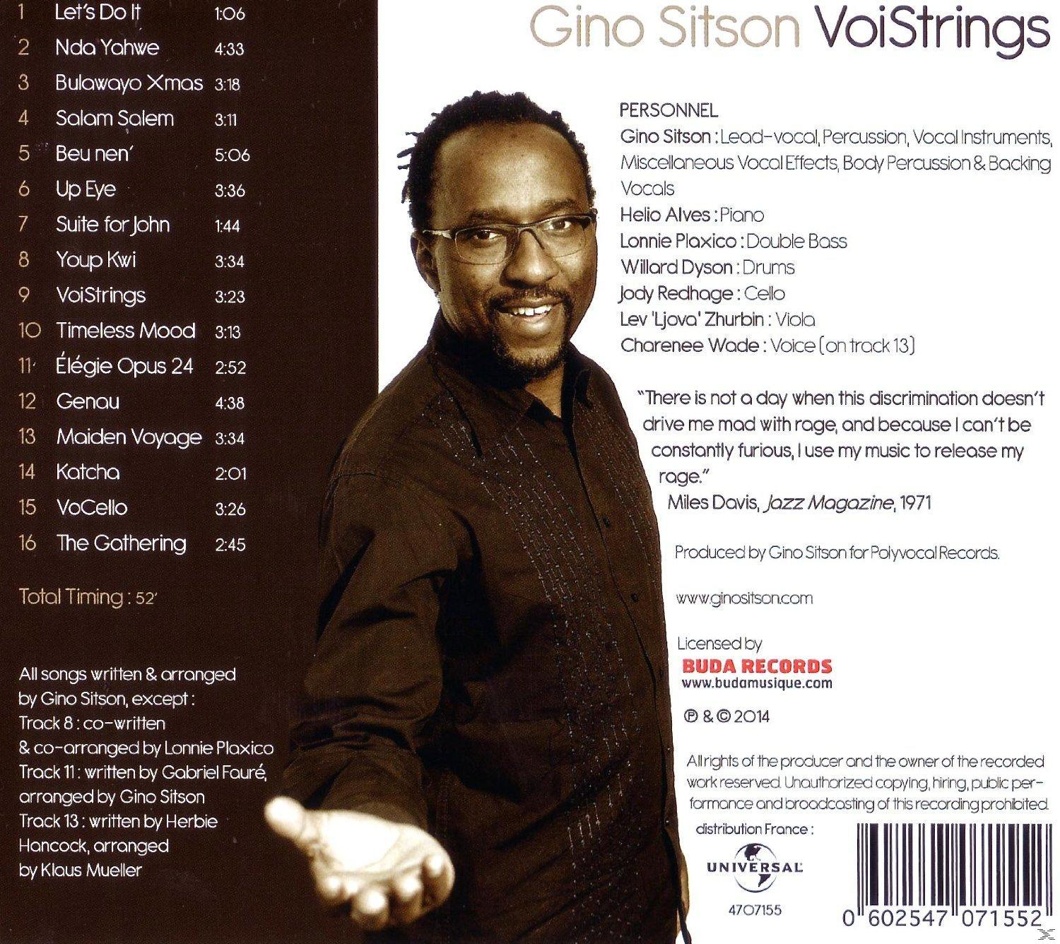 Gino Sitson - VoiStrings  - (CD)