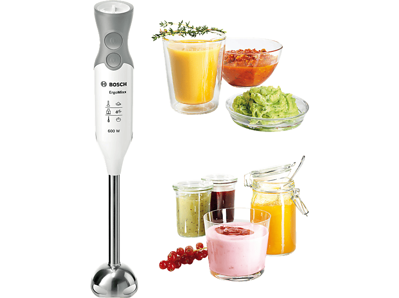 BOSCH MSM66120 Stabmixer Weiß/Grau (600 Watt)
