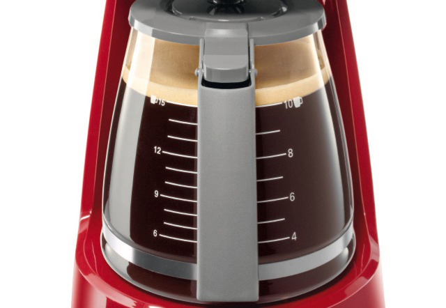BOSCH TKA 3A 034 Kaffeemaschine Rot/Hellgrau