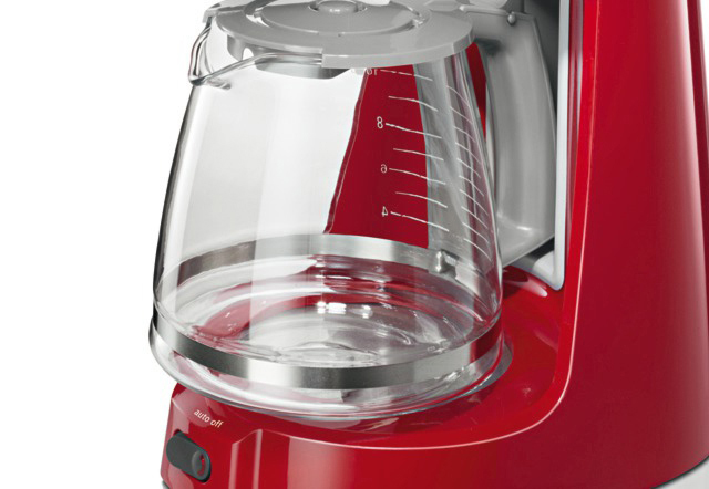 BOSCH TKA 3A 034 Kaffeemaschine Rot/Hellgrau