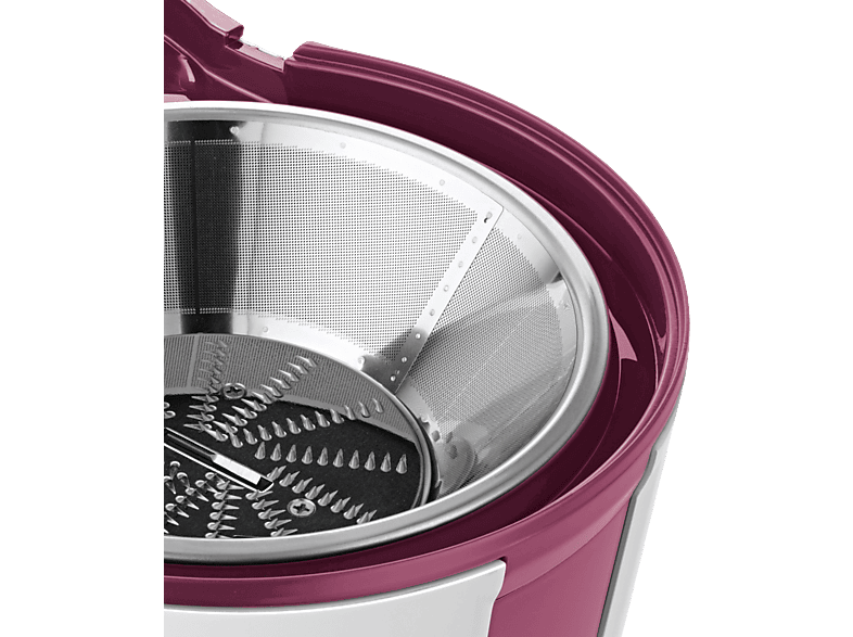 BOSCH MES25C0 Entsafter 700 Watt, Weiß/Pink